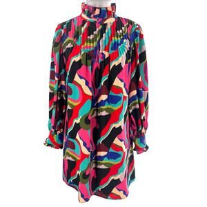 Crosby by Mollie Burch groovy baby printed mini dress sz S